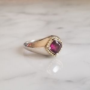 Lagos Glacier Garnet Ring